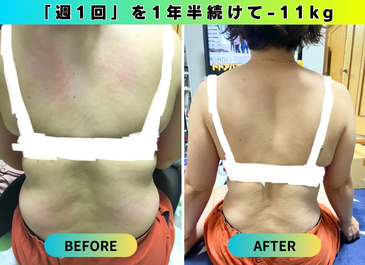 -11kgのダイエットに成功したお客様